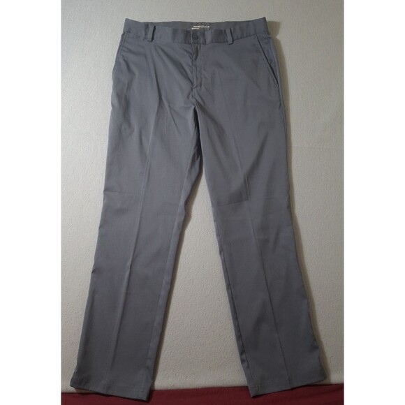 Nike Victory Golf Pants Mens 34x32 Gray Straight Leg Performance Dri Fit Chino - Picture 1 of 12